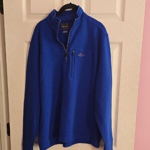 Vineyard Vines Men's Royal Blue Quarter-Zip Pullover